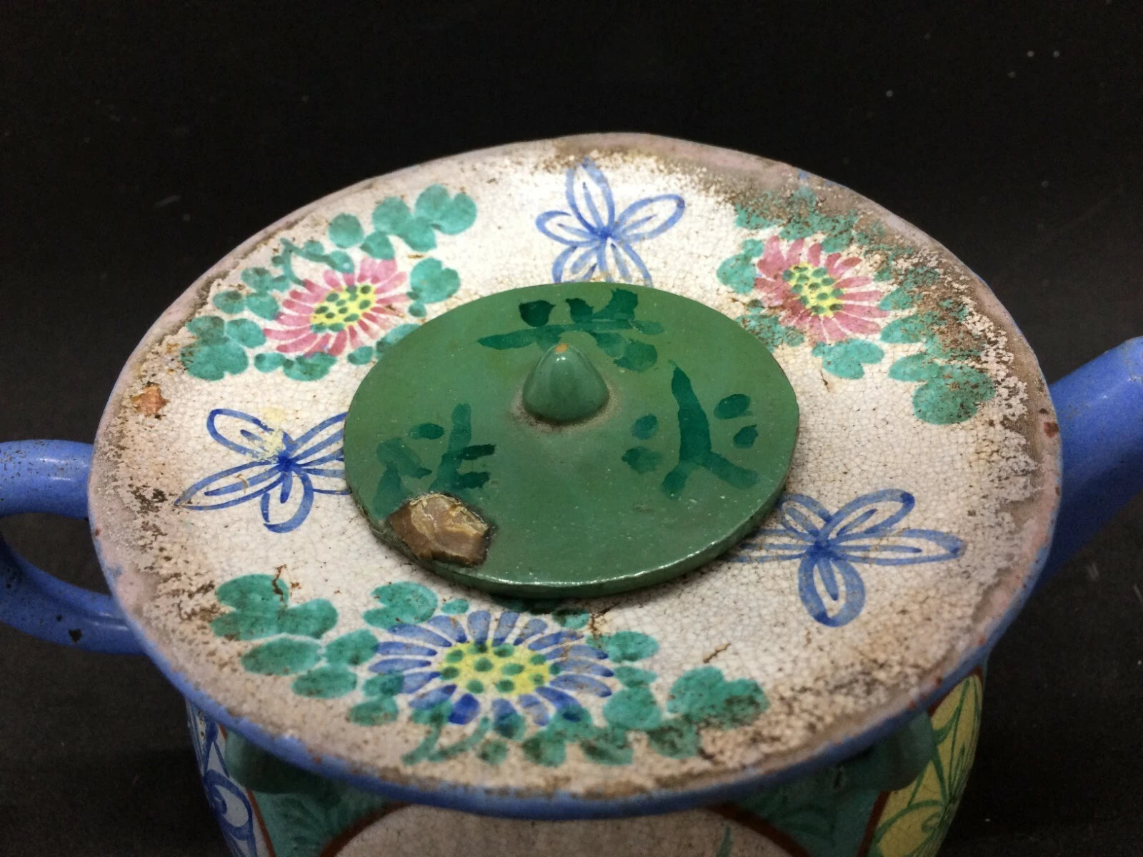 18th/19th Century Enameled Yixing Teapot