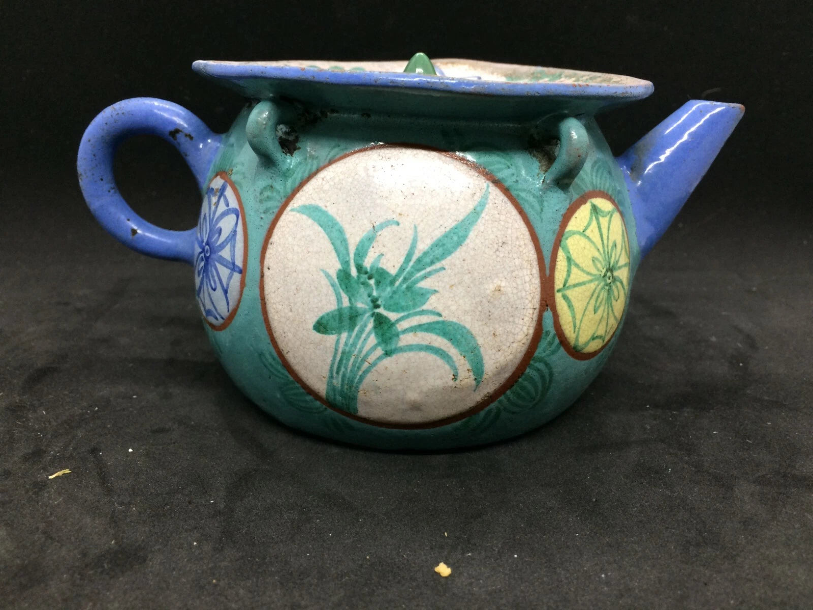 18th/19th Century Enameled Yixing Teapot
