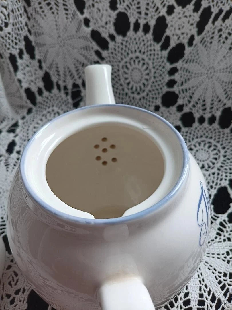 **Vintage Creative Co-op Artist Mary Lake Ampson Ceramic Teapot~Bird & Bee**