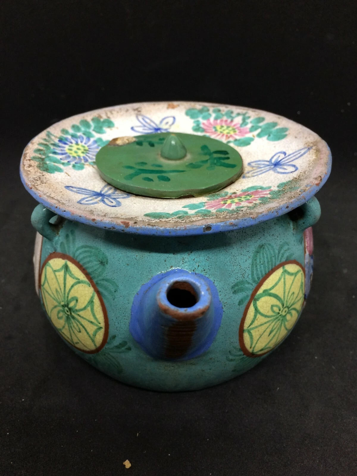 18th/19th Century Enameled Yixing Teapot