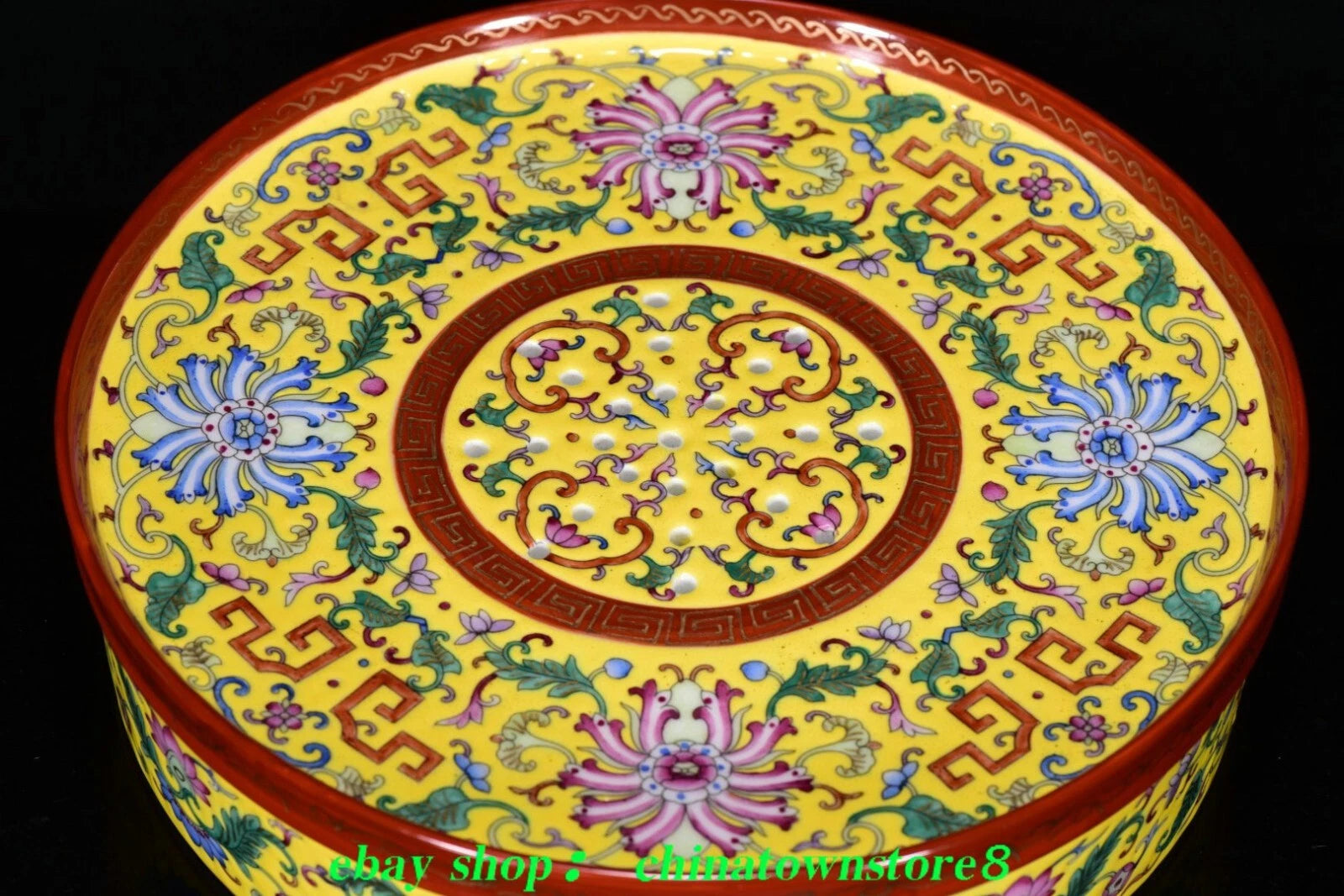 9''Old Enamel Colour Porcelain Gold Cup Mug Glass Wine Tea Pot Flagon Plate Set