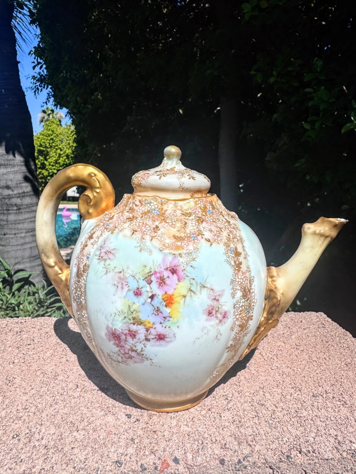 Antique Doulton Burslem Teapot Creamer Sugar Demitasse Cups 9 pcs 1891 GW-1217