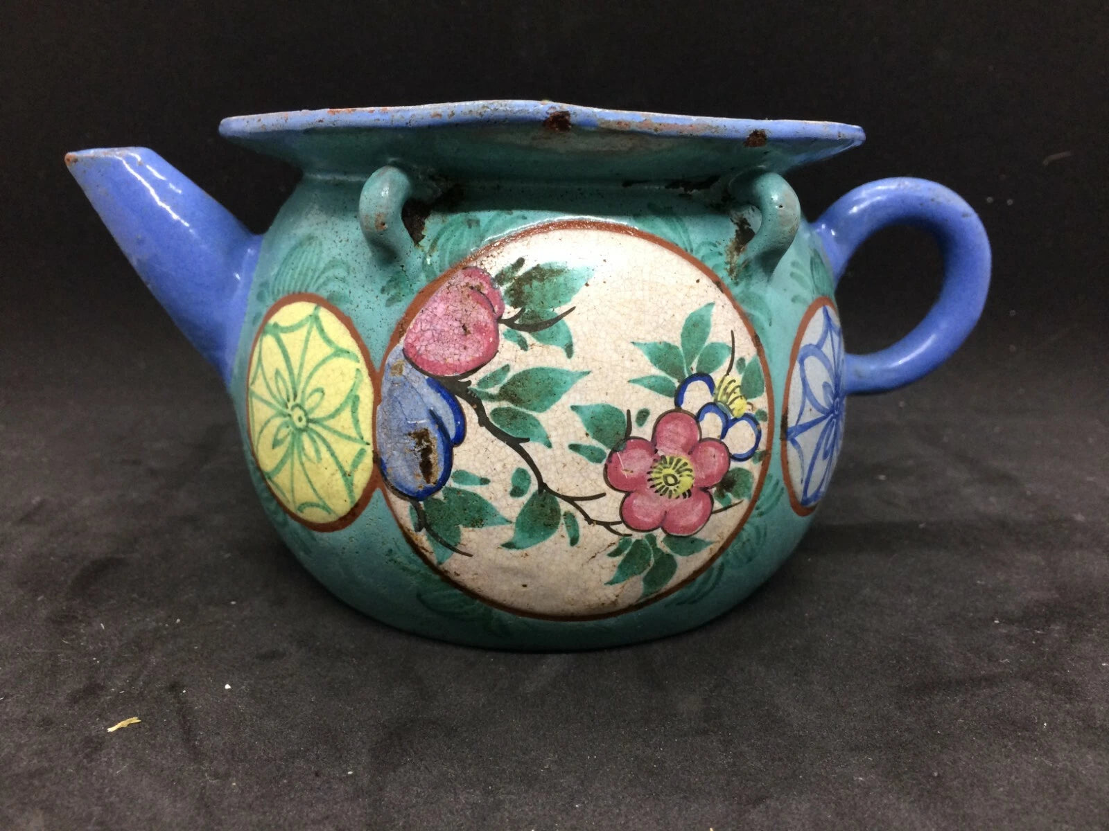 18th/19th Century Enameled Yixing Teapot