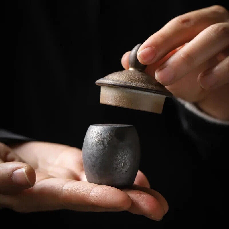 Ceramic Gold Glaze Pot Lid Pigmented Kung Fu Tea Accessories Japanese Bracket