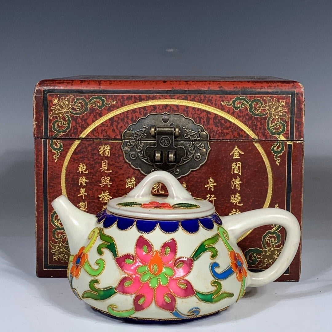 5.2"Enameled pot from Ru kiln in Song Dynasty packed in a box