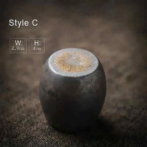 Ceramic Gold Glaze Pot Lid Pigmented Kung Fu Tea Accessories Japanese Bracket