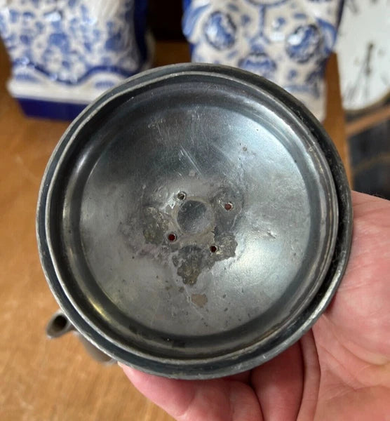 Antique Graniteware and Enamel Coffee Pot / Teapot with Lid