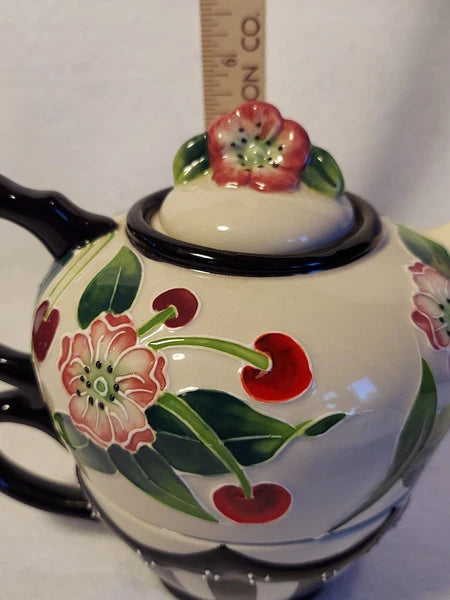 Blue Sky Enamel Style Teapot / Mug Combo 2015