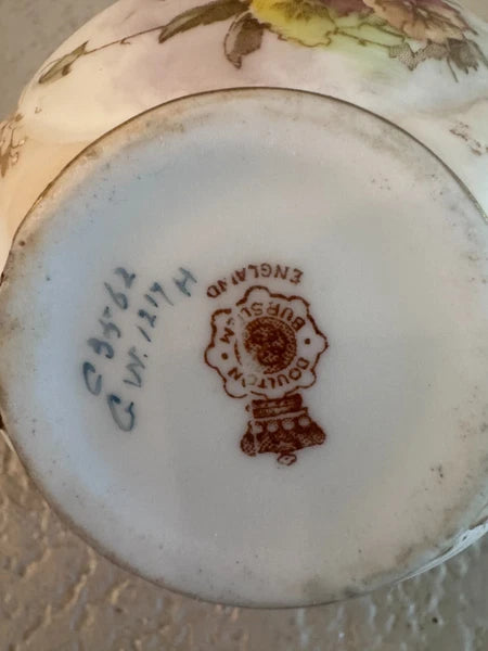 Antique Doulton Burslem Teapot Creamer Sugar Demitasse Cups 9 pcs 1891 GW-1217