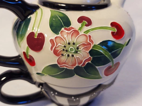 Blue Sky Enamel Style Teapot / Mug Combo 2015