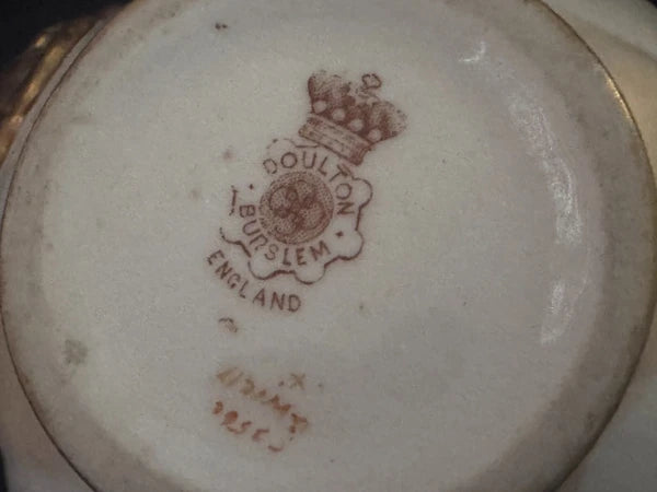 Antique Doulton Burslem Teapot Creamer Sugar Demitasse Cups 9 pcs 1891 GW-1217