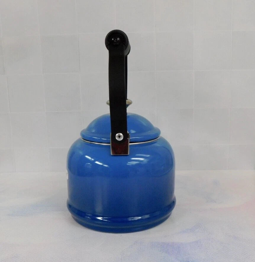Le Creuset Enamel on Steel 1.25 Quart Demi Tea Kettle, Marseille Blue - New