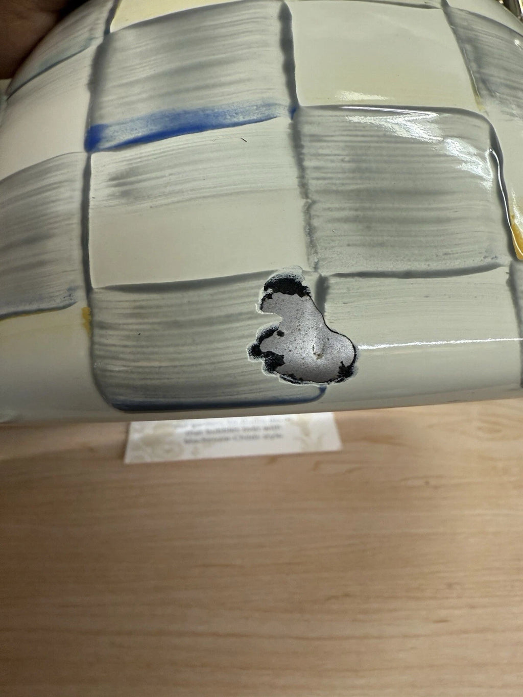 MacKENZIE CHILDS 2 QT STERLING CHECK TEA KETTLE 🌹🫶🏼