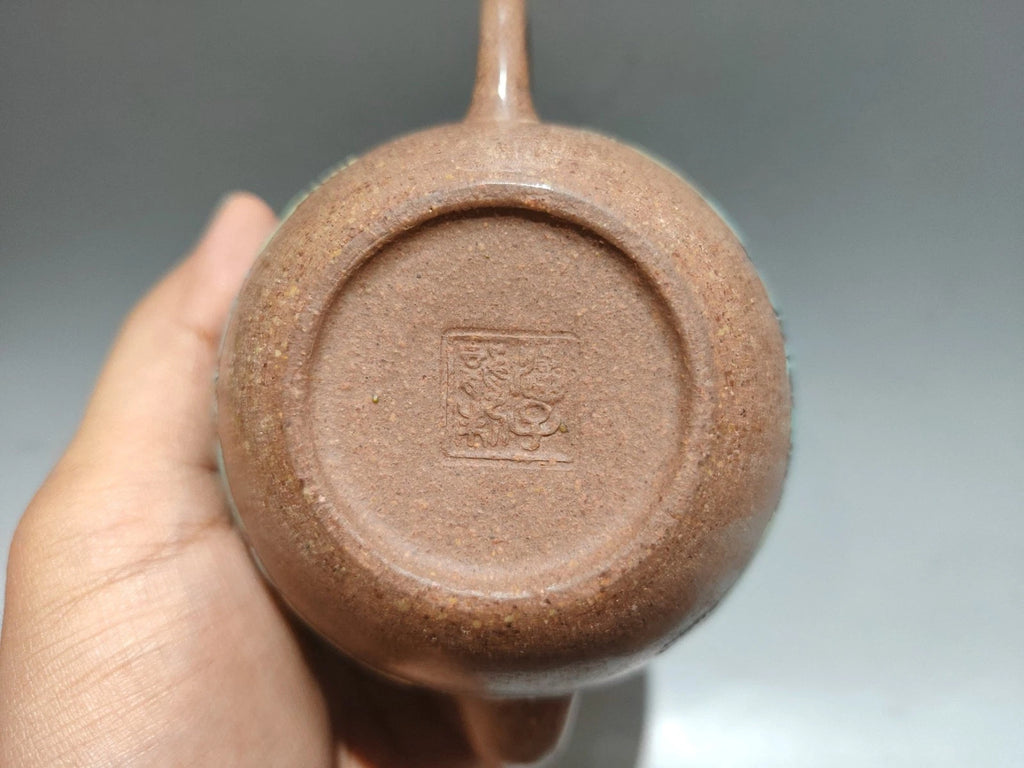 Purple Clay Tea Set Teapot Kettle Ceramic Carving Enamel Dragon Egg Landscape