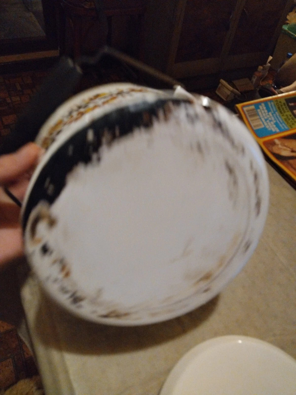 Vintage Enamel Kettle/Tea Pot Mid Century Modern Style