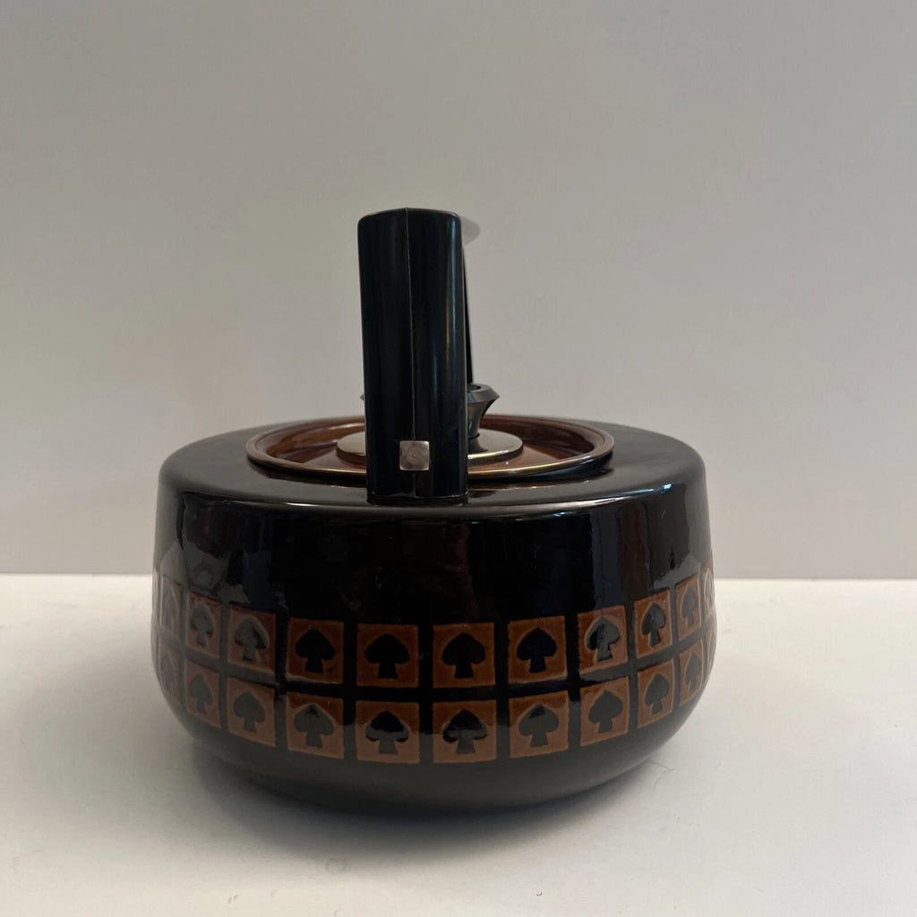 Mid-century Modern West Bend USA Le Provencal Enamel Tea Pot Water Kettle Xlnt!