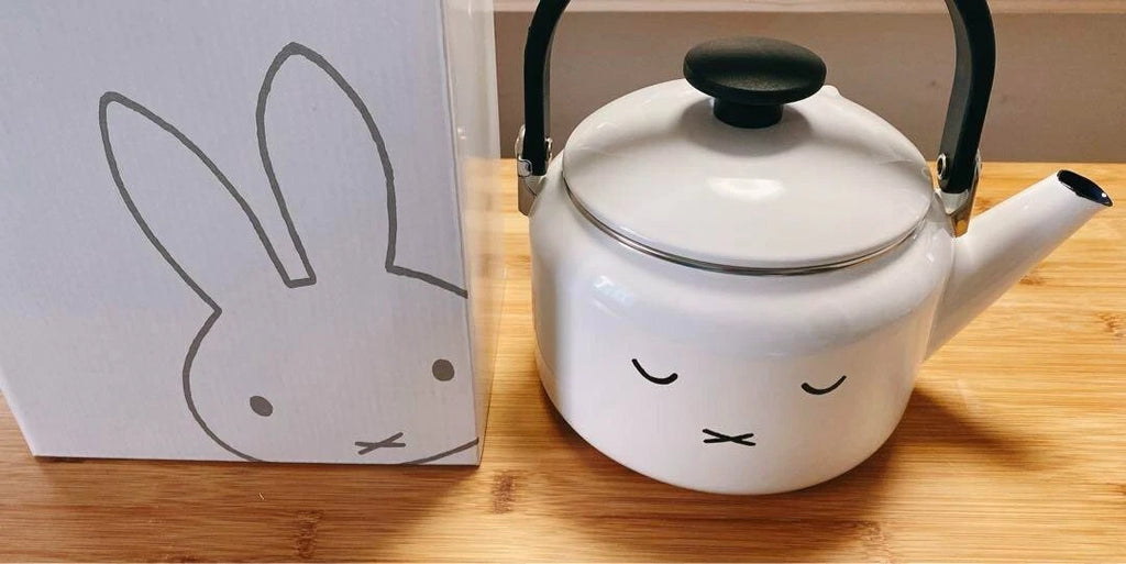 Miffy Face Enamel Kettle 2.0L Fuji Horo Induction Compatible NEW Japan Kawaii