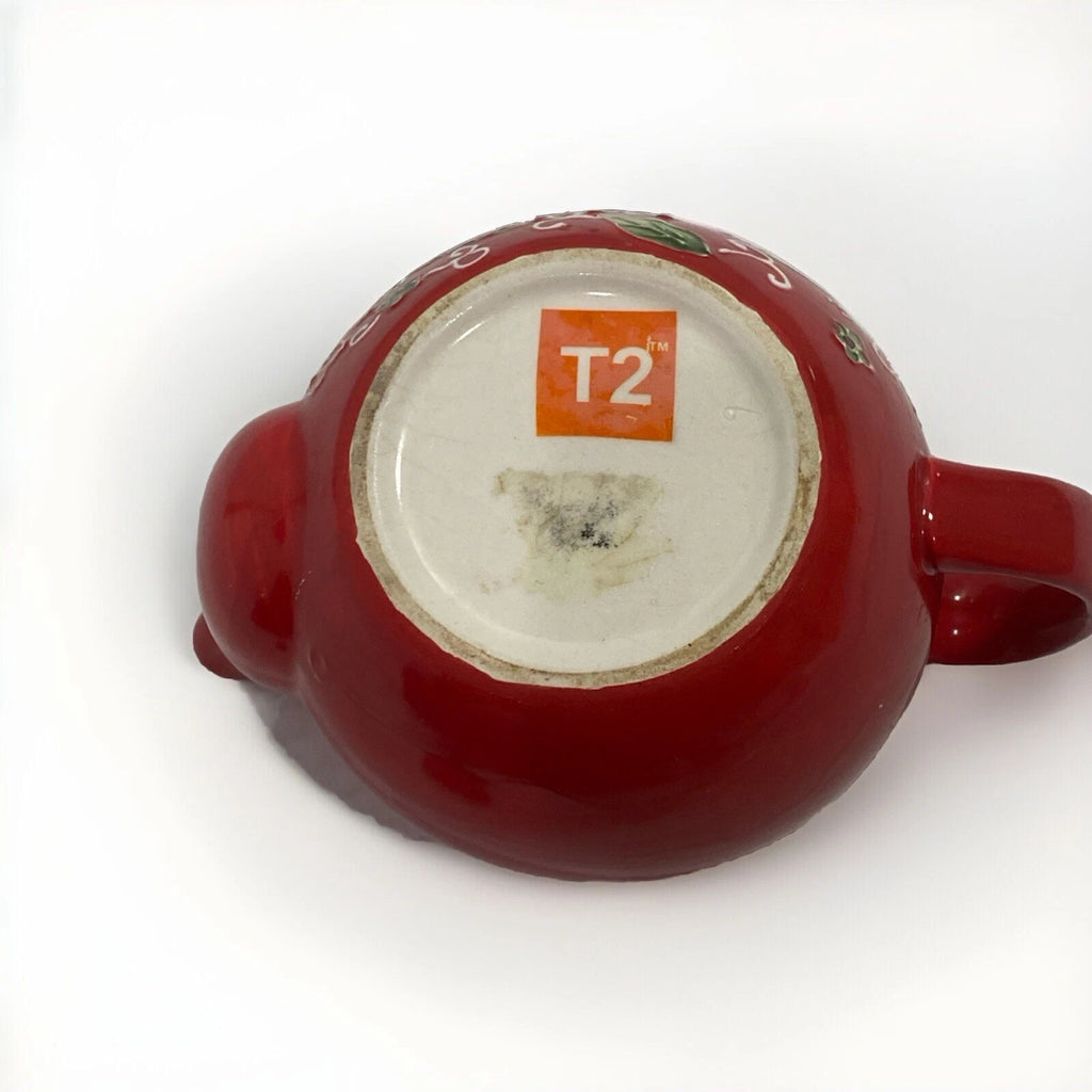 T2 Teapot Flower Power Red