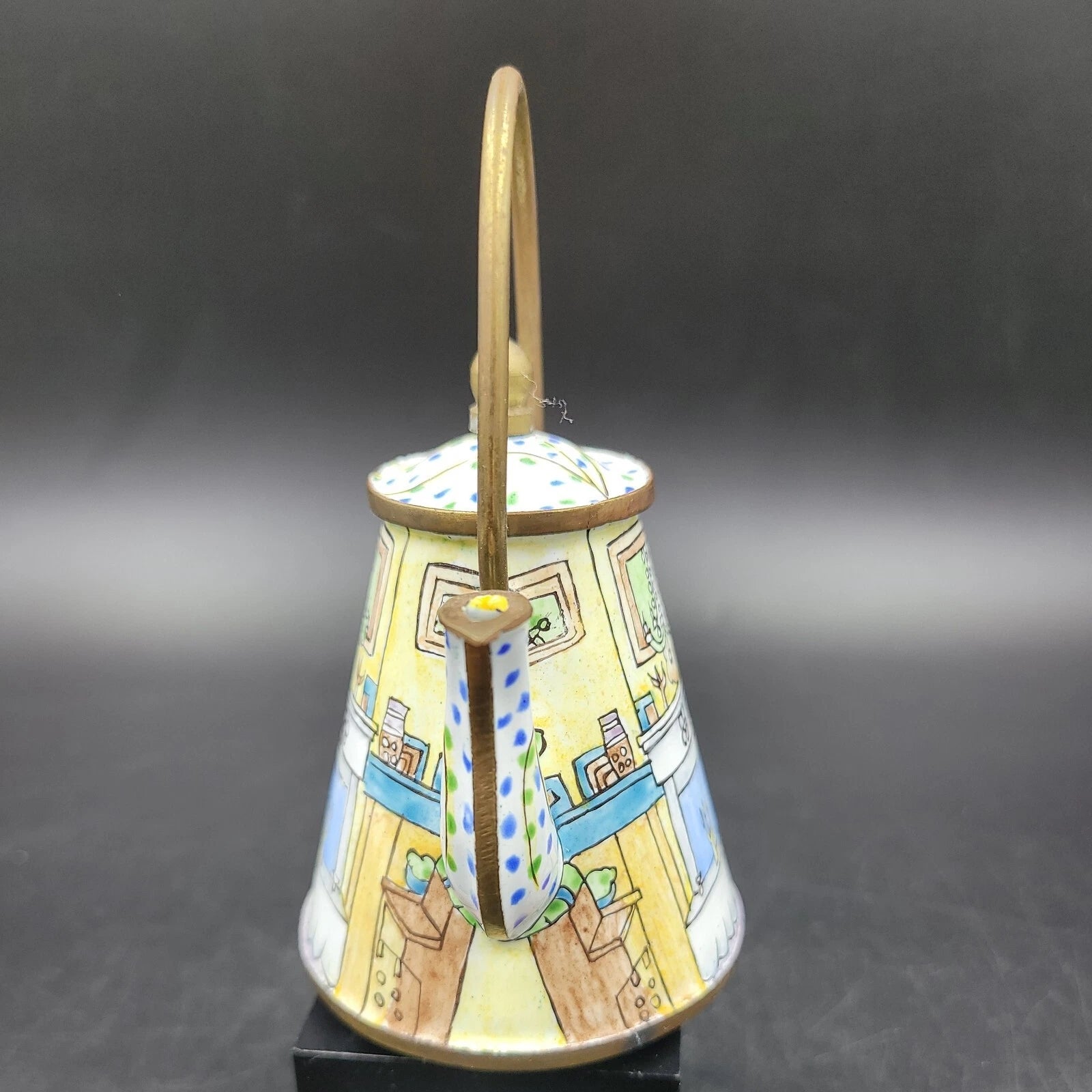 Empress Arts Kitchen/Livingroom Enamel Miniature Decorative Teapot