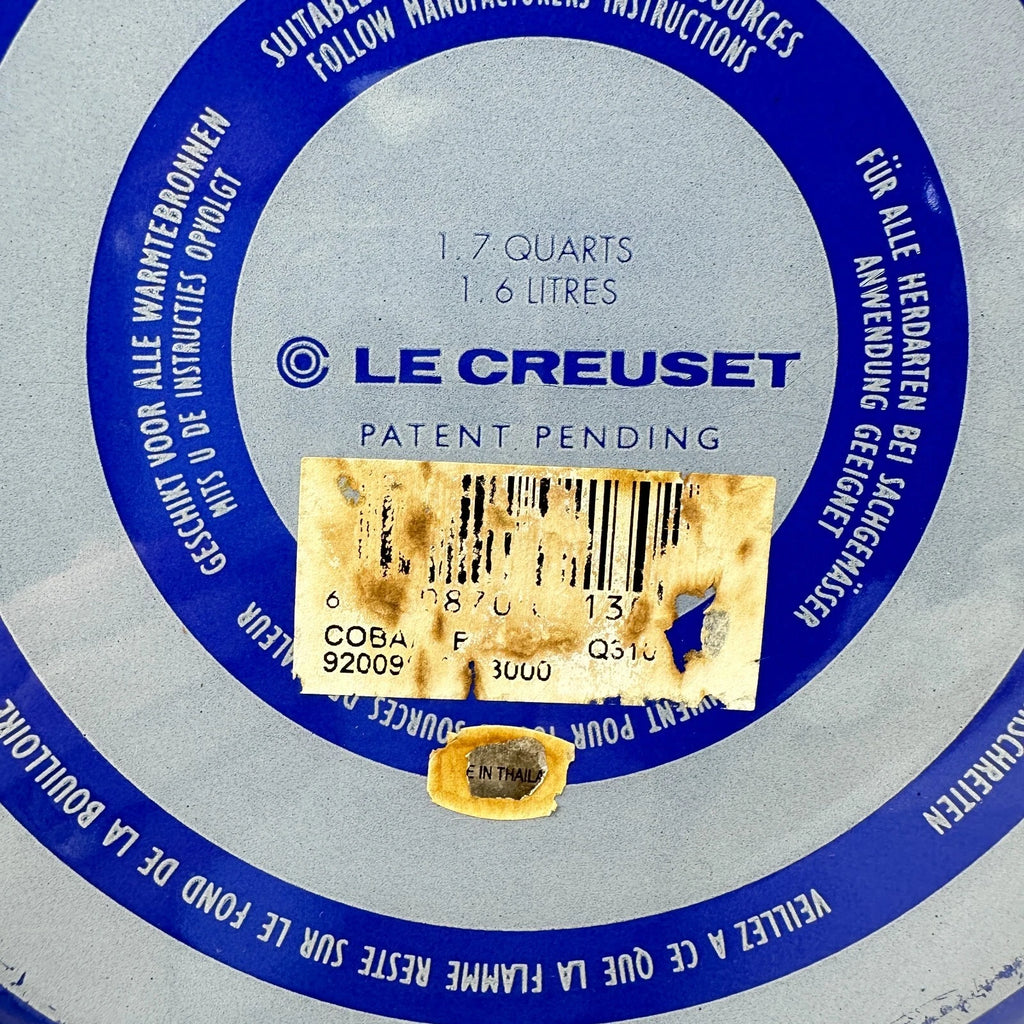 Le Creuset Classic Kettle Teapot Enamel On Steel Blue 1.7 Quarts Missing Parts