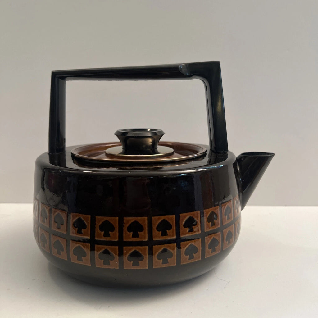 Mid-century Modern West Bend USA Le Provencal Enamel Tea Pot Water Kettle Xlnt!