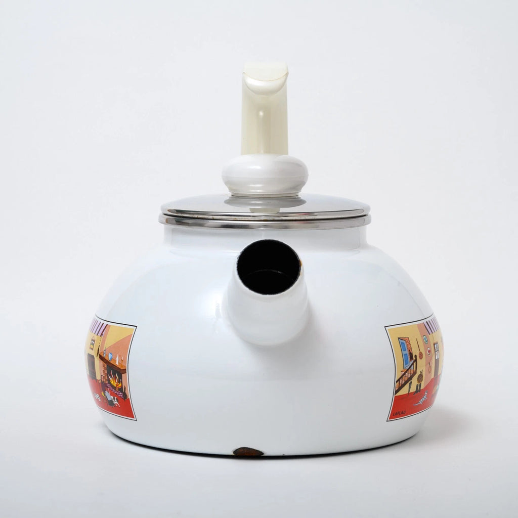 Villeroy & Boch Naif Enamel Tea Pot - Rare Vintage German Kettle Gérard Laplau