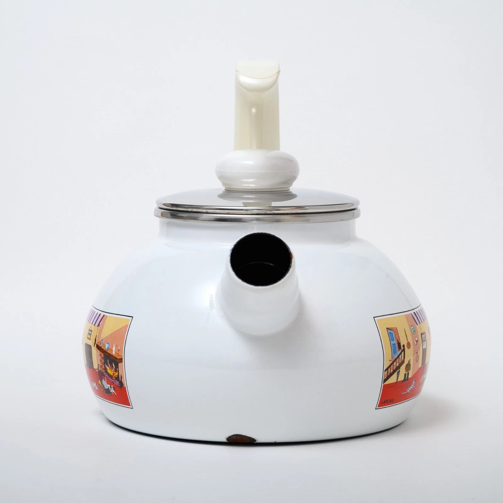 Villeroy & Boch Naif Enamel Tea Pot - Rare Vintage German Kettle Gérard Laplau