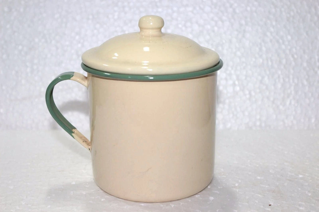 Sweden Enamel Milk/Tea Pot Old Vintage Antique Kitchenware Collectible