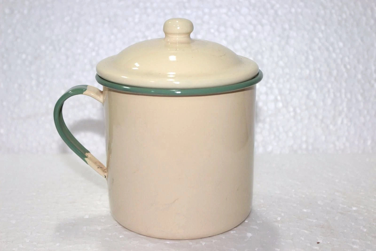 Sweden Enamel Milk/Tea Pot Old Vintage Antique Kitchenware Collectible