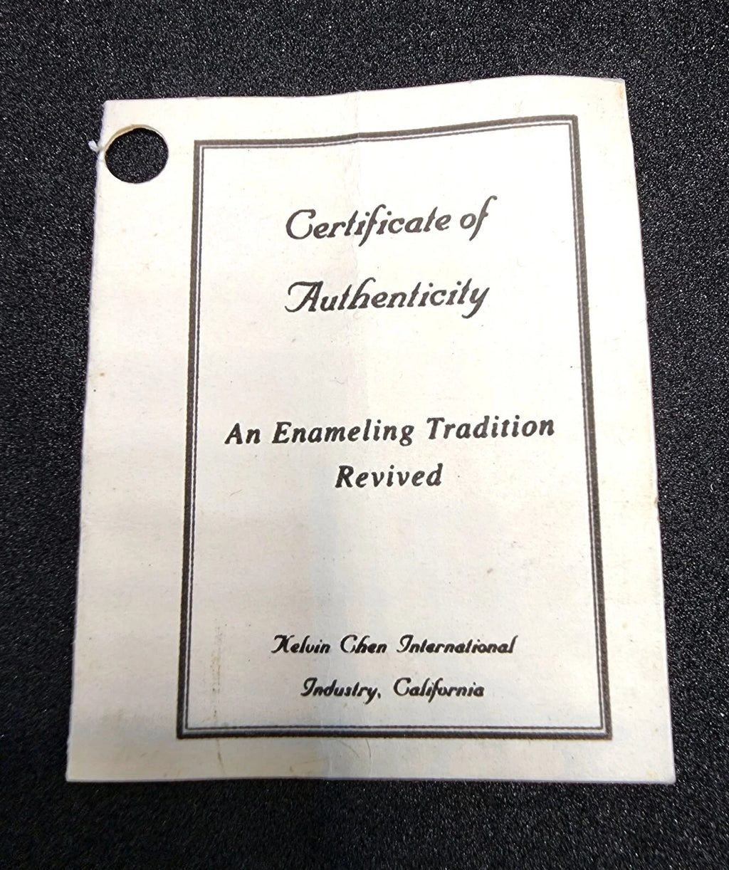 Rare Kelvin Chen Miniature Handpainted Enamel Teapot No 158 ~ 1999