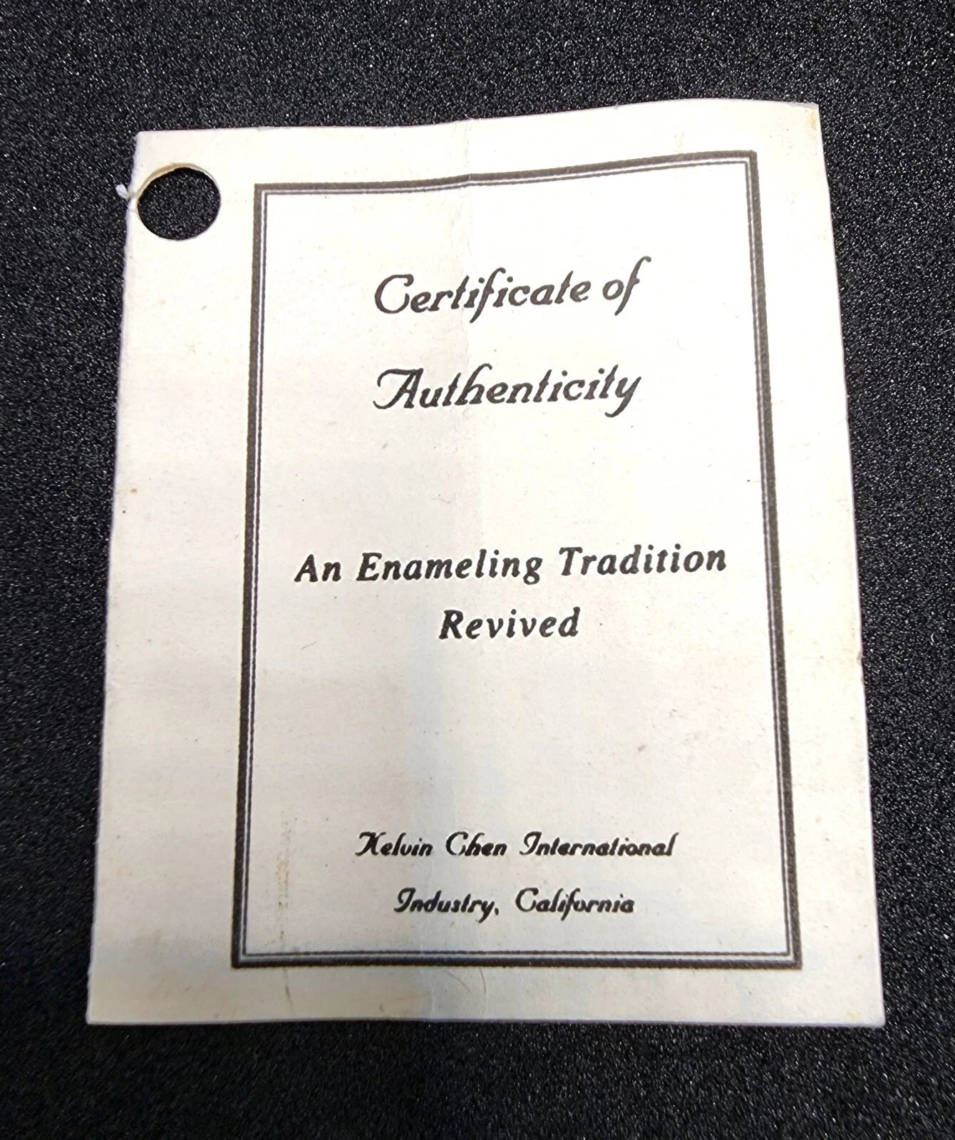 Rare Kelvin Chen Miniature Handpainted Enamel Teapot No 158 ~ 1999