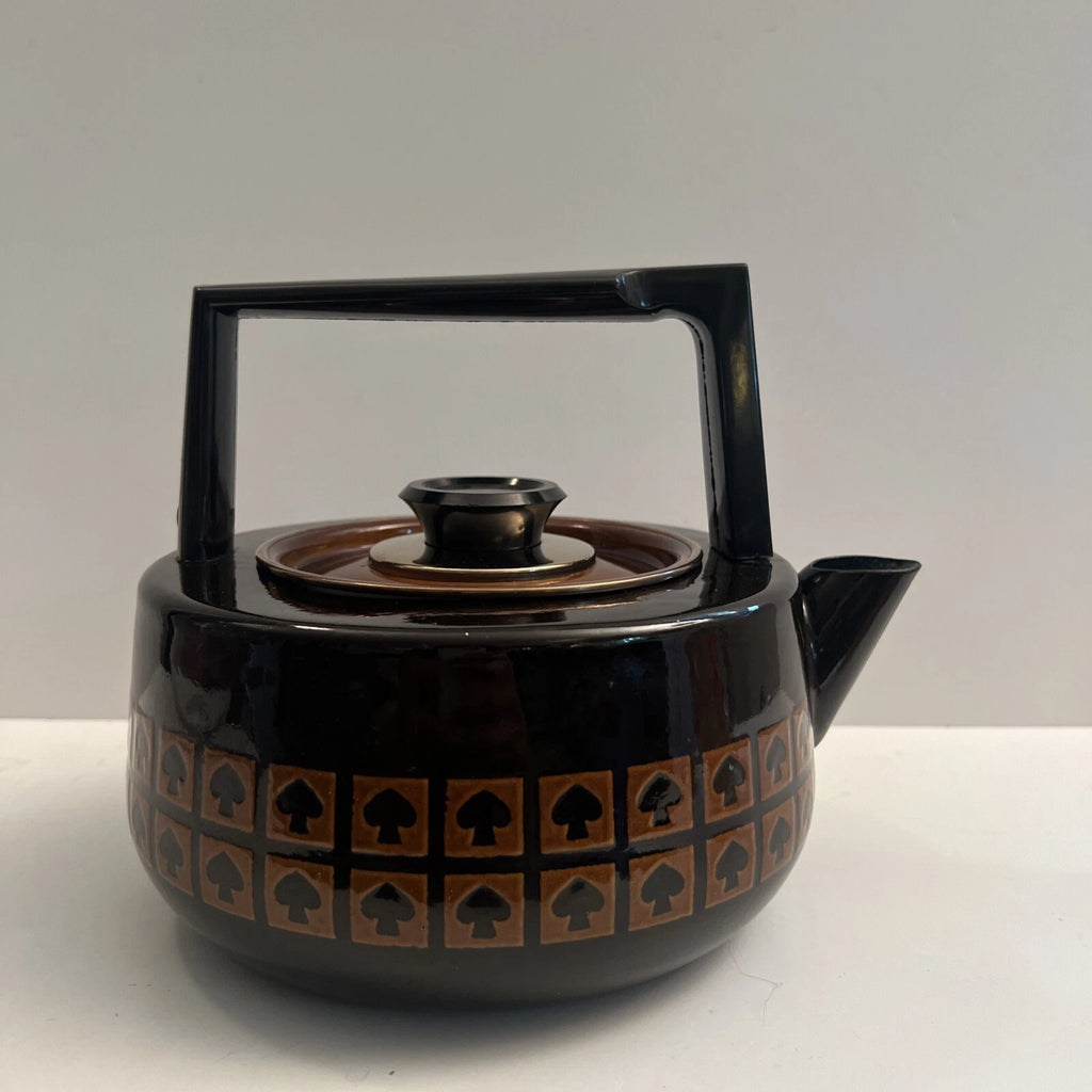 Mid-century Modern West Bend USA Le Provencal Enamel Tea Pot Water Kettle Xlnt!