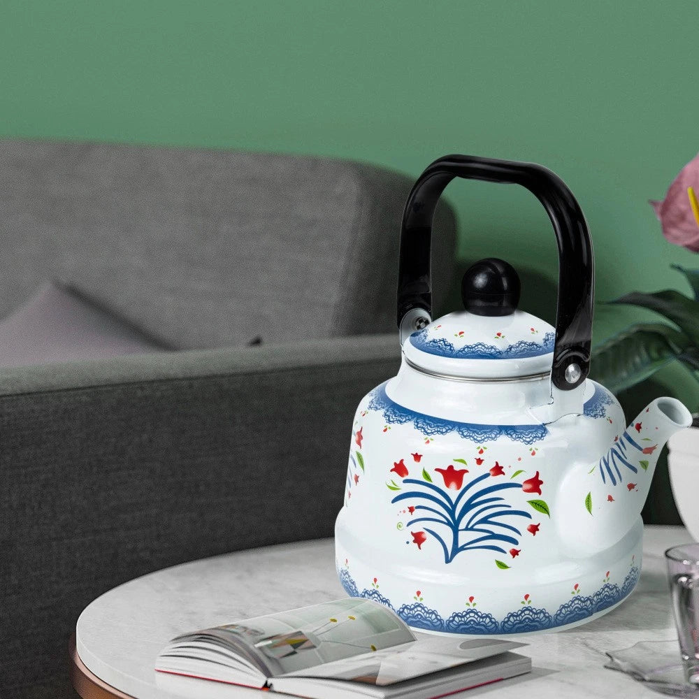 Thickened Enamel Pot Office Teapot Uk Retro Kettle Stove Kettles