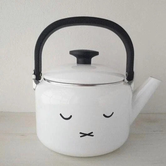 Miffy Face Enamel Kettle 2.0L Fuji Horo Induction Compatible NEW Japan Kawaii