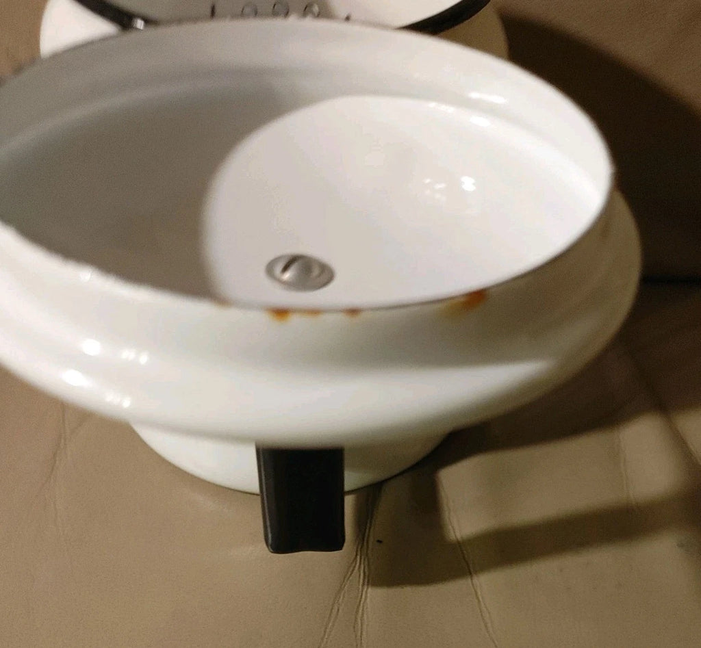 Vintage BERGGREN Enamel Coffee Pot Kettle Swedish Rooster Flower EXQUISITE Shape