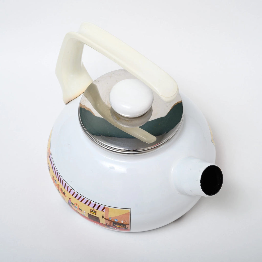 Villeroy & Boch Naif Enamel Tea Pot - Rare Vintage German Kettle Gérard Laplau