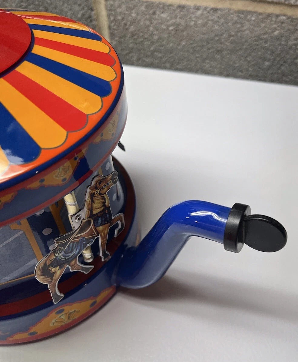 MKI Kamenstein World of Motion Tea Kettle Teapot Steam Driven Carousel Box READ
