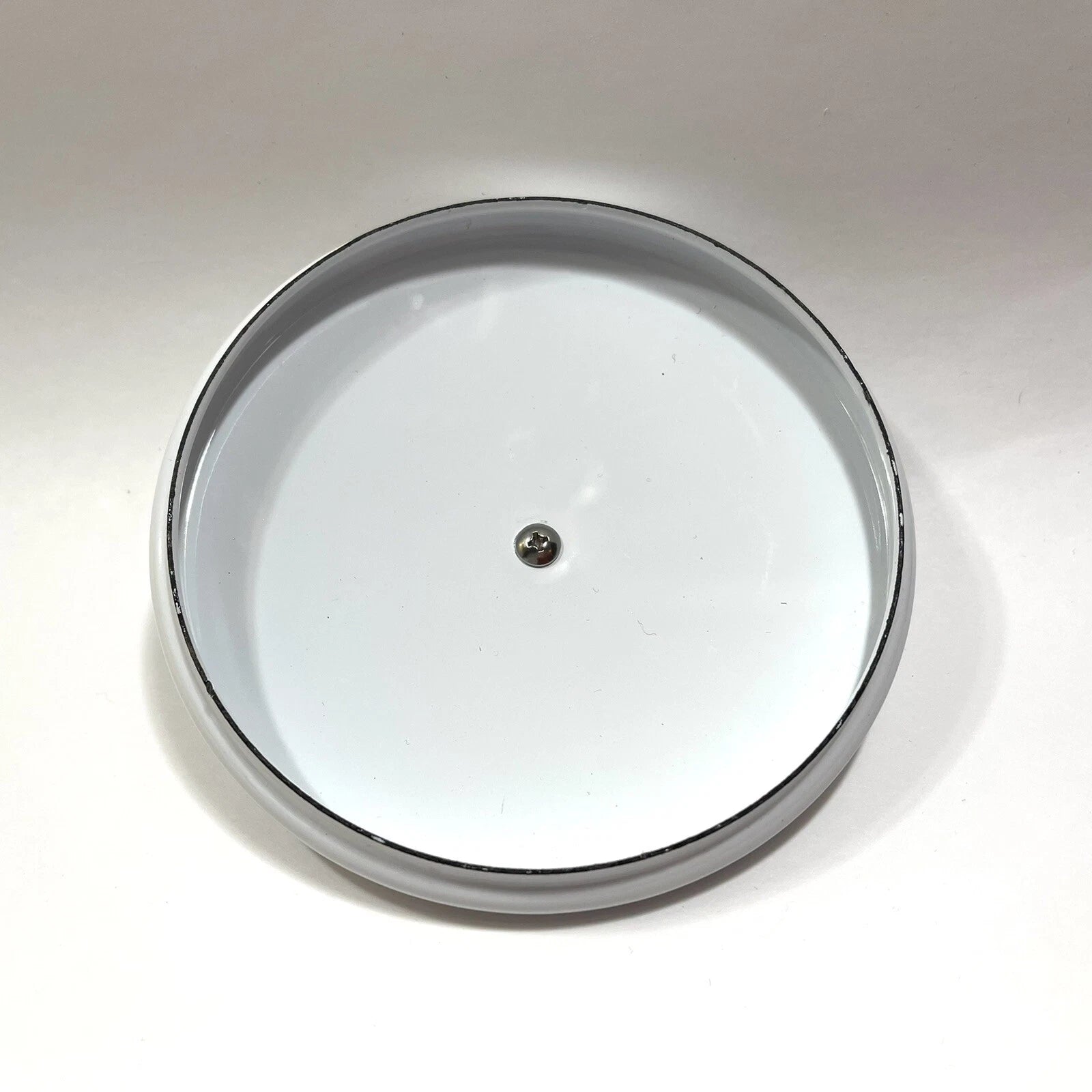 Vtg Enamel Tea Kettle With Pig And Plastic Corn Lid Handle Wood Handle