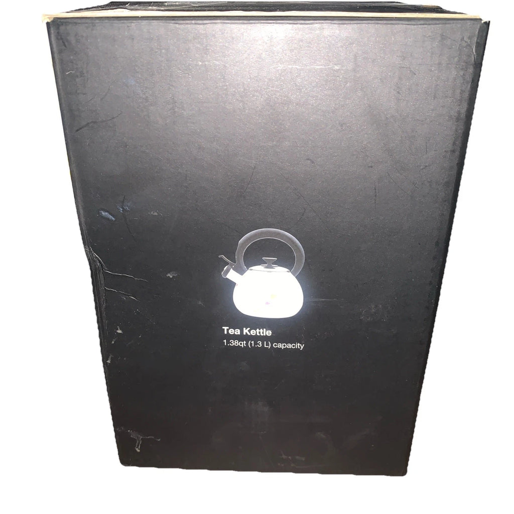 THE CELLAR Enamel on Steel Heart Tea Kettle NEW in Open Box