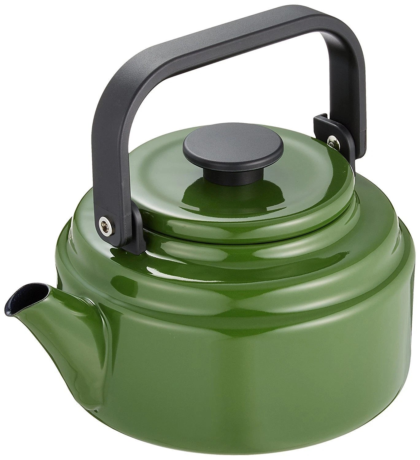 NODA HORO Enamel Ware Coffee Tea Kettle AM-20K 2.0L Olive Green IH100V/200V OK