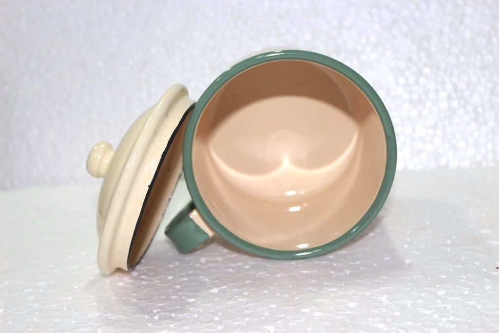 Sweden Enamel Milk/Tea Pot Old Vintage Antique Kitchenware Collectible