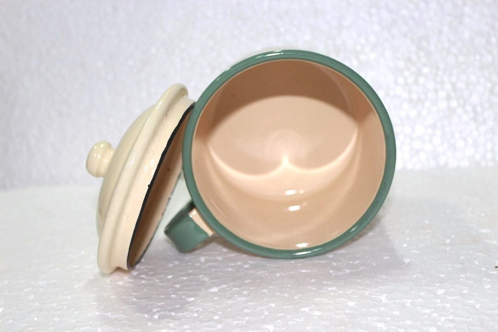 Sweden Enamel Milk/Tea Pot Old Vintage Antique Kitchenware Collectible