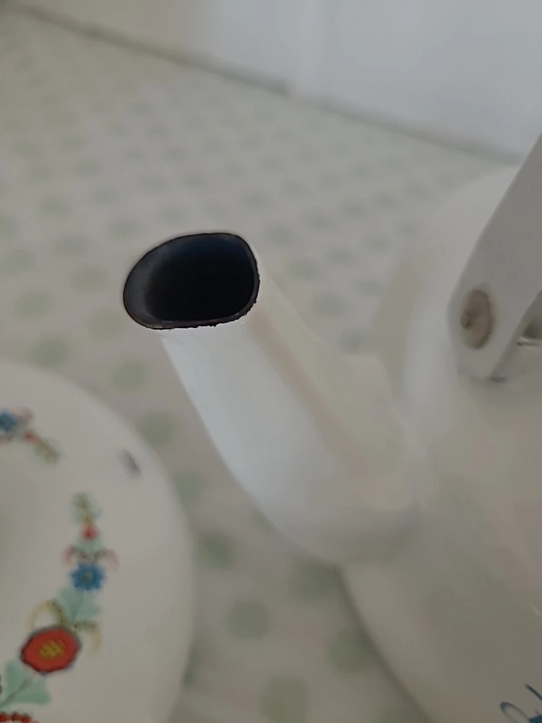 VINTAGE BERGGREN SWEDISH ENAMELWARE TEAPOT TEA KETTLE ROSEMALING FOLK ART