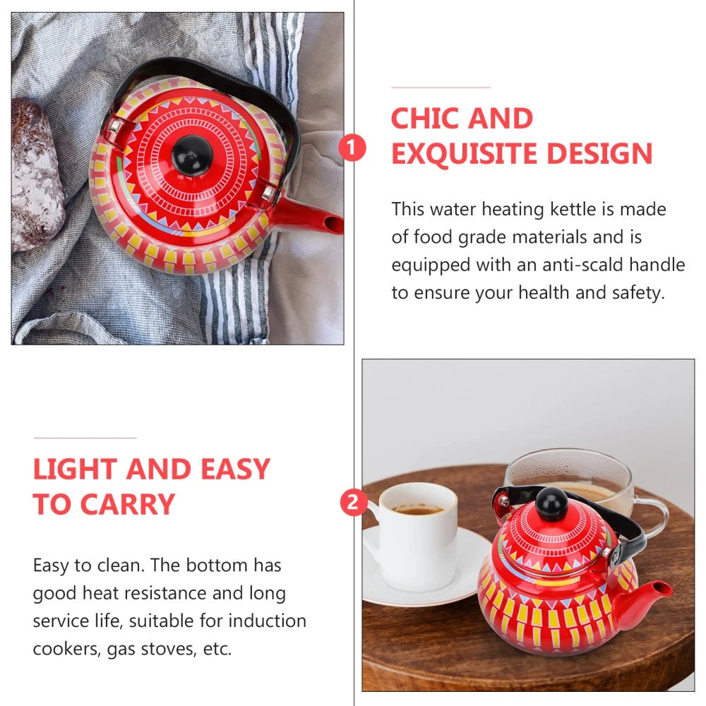 Porcelain Kettle Turkish Kettle Stovetop Teapot Coffee Kettle