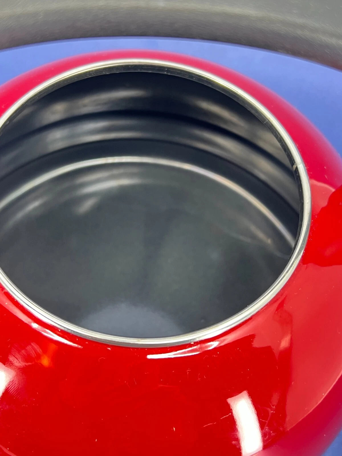 Kitchen Aid Enamel Whistling Tea Kettle Teapot EMPIRE RED Classic Design 2Qt