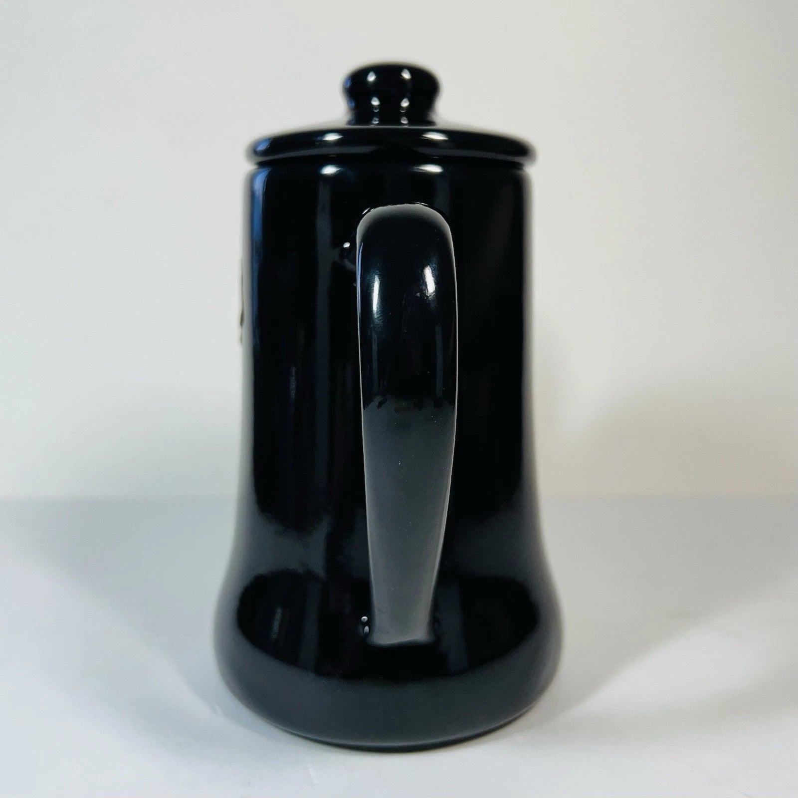 Tsuki Usagi Jirushi Slim Pot 1.2L Black Drip Coffee Tea Kettle Enamel Ware Japan