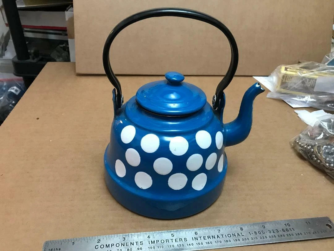 VINTAGE  ENAMEL WARE TEA POT KETTLE  Bob Timberlake