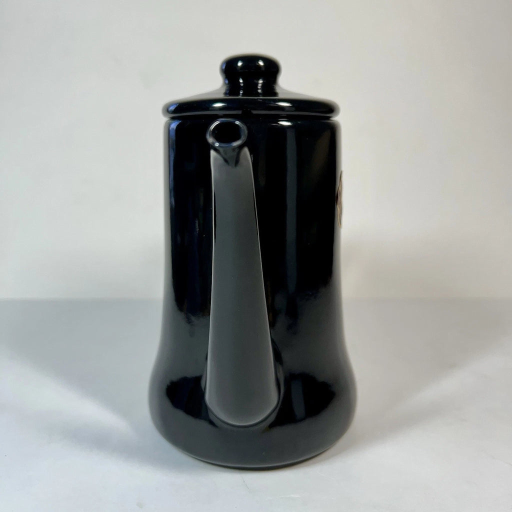 Tsuki Usagi Jirushi Slim Pot 1.2L Black Drip Coffee Tea Kettle Enamel Ware Japan