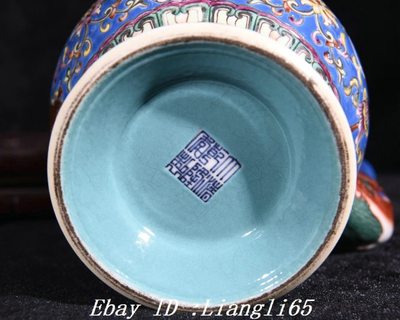 8'' Enamel Colour Porcelain Gilt Dragon Head 8 Auspicious Symbol Tea Pot Flagon-