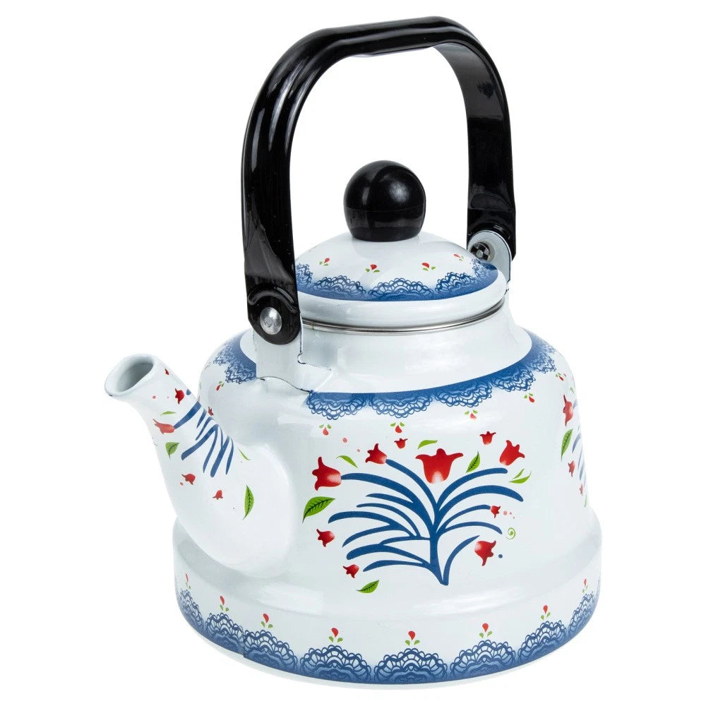 Thickened Enamel Pot Office Teapot Uk Retro Kettle Stove Kettles